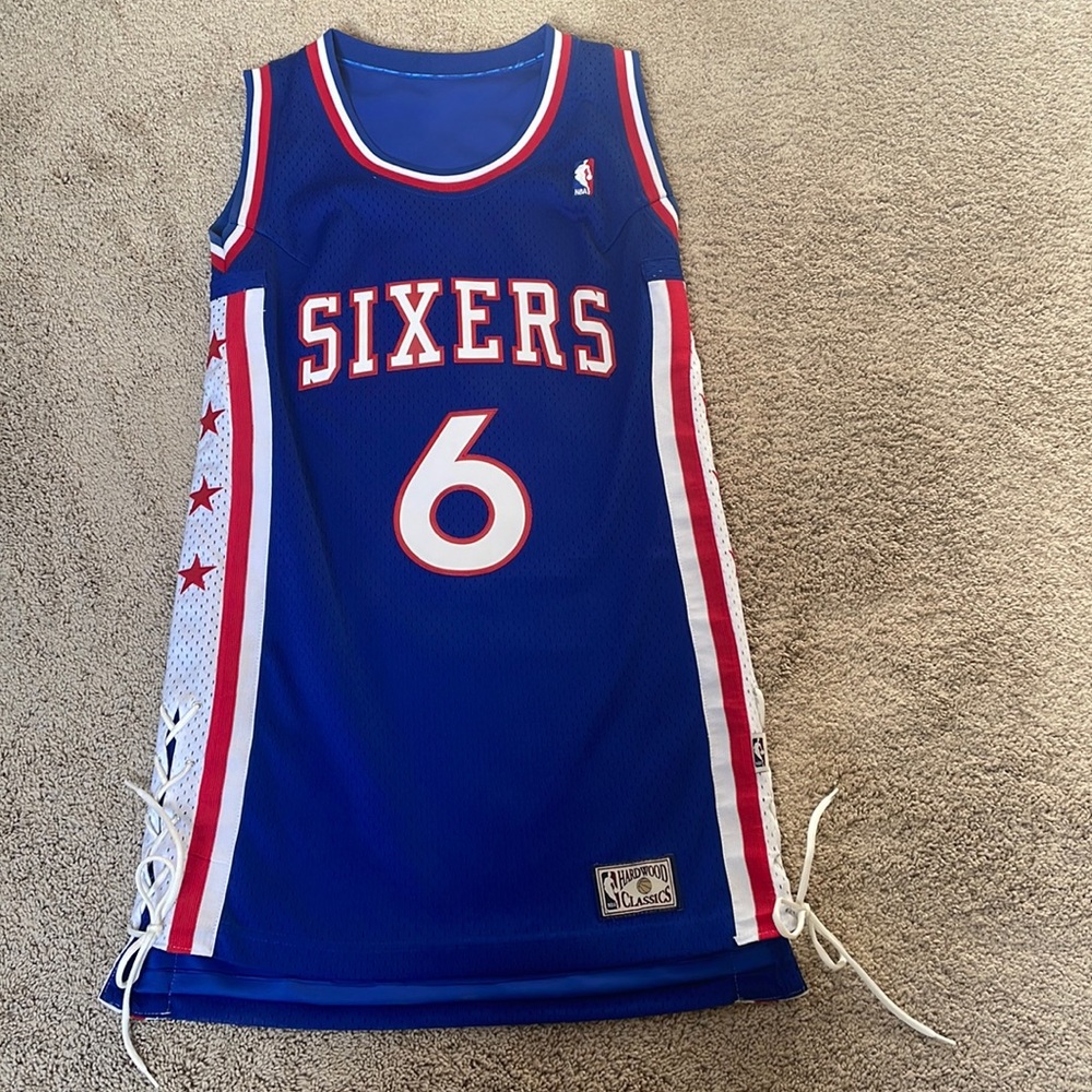 Custom made one of a kind 76ers Philadelphia Sixers Julius Erving dress
